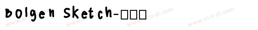 Bolgen Sketch字体转换